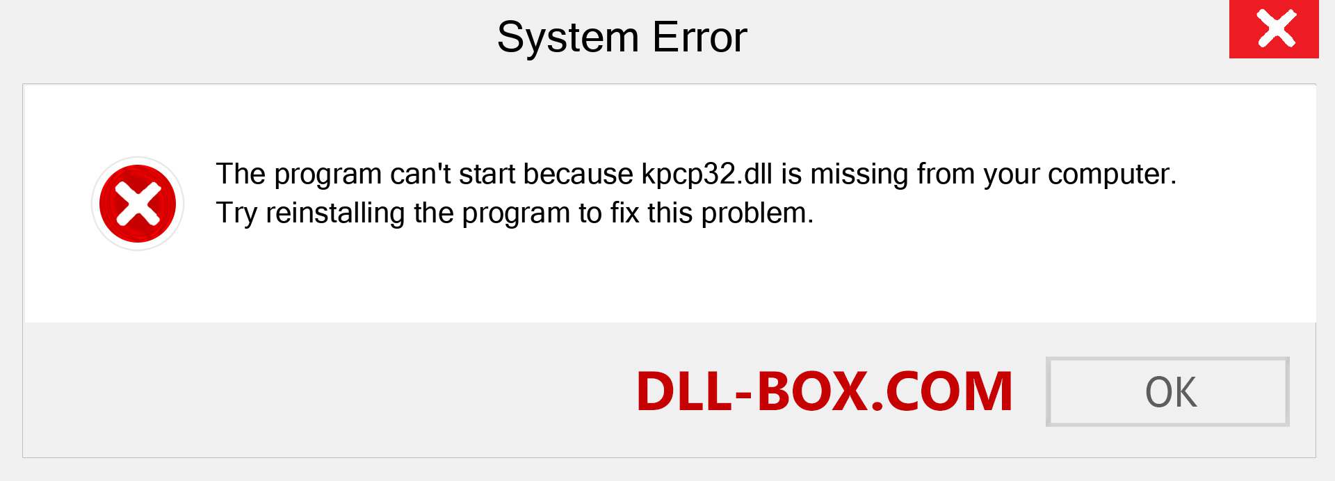  kpcp32.dll file is missing?. Download for Windows 7, 8, 10 - Fix  kpcp32 dll Missing Error on Windows, photos, images
